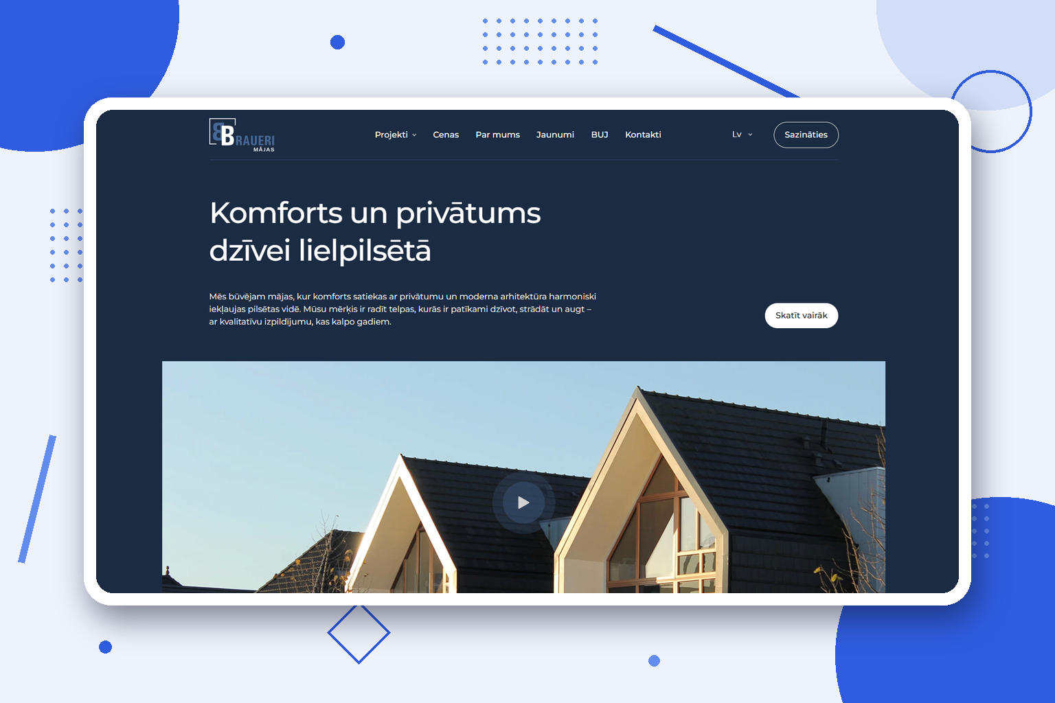 Brauer Būve — construction company website