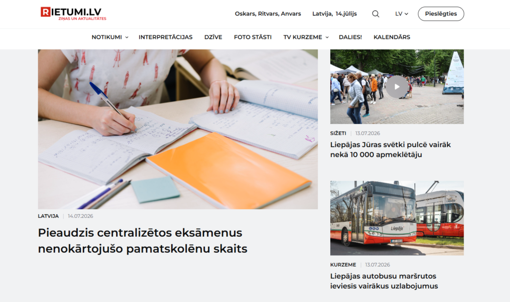 Rietumu Ziņas — Kurzeme news portal 1
