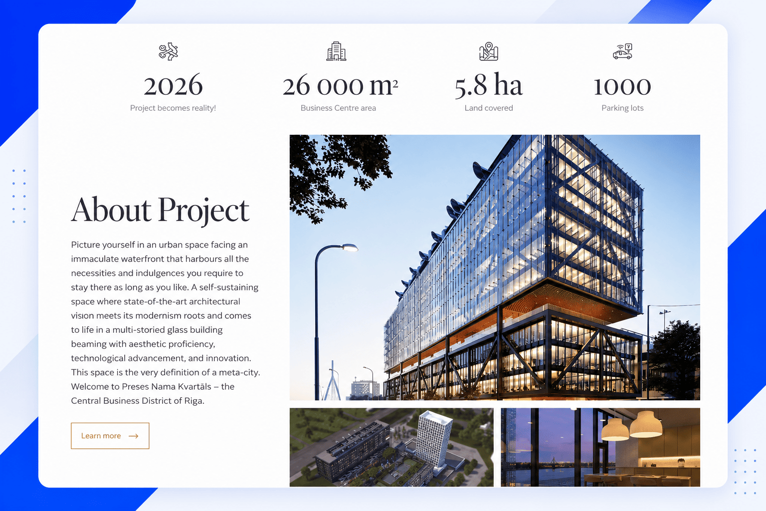 Preses Nama Kvartāls — premium nekustamā īpašuma projekta vietne 2