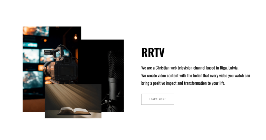 Riga Revival TV portfolio screenshot 2