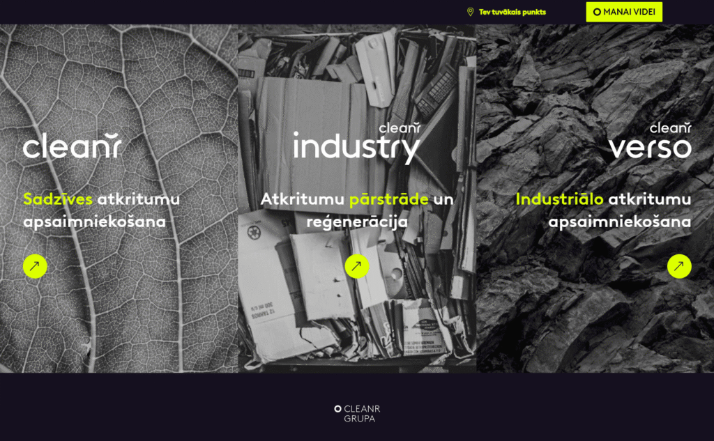 CleanR portfolio screenshot