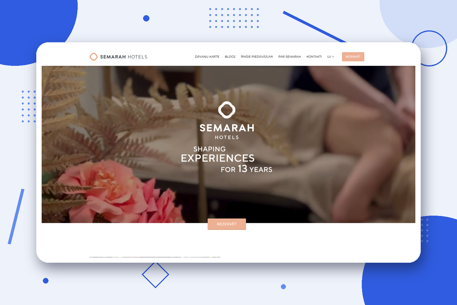 Semarah Hotels — website and booking system for a hotel group